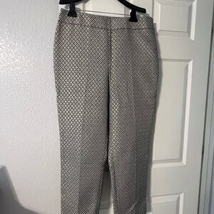 Talbots Black and Gold Cropped Pants
